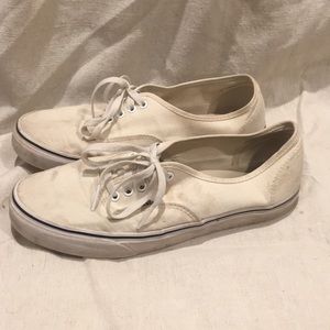 White authentic vans. Men's 10